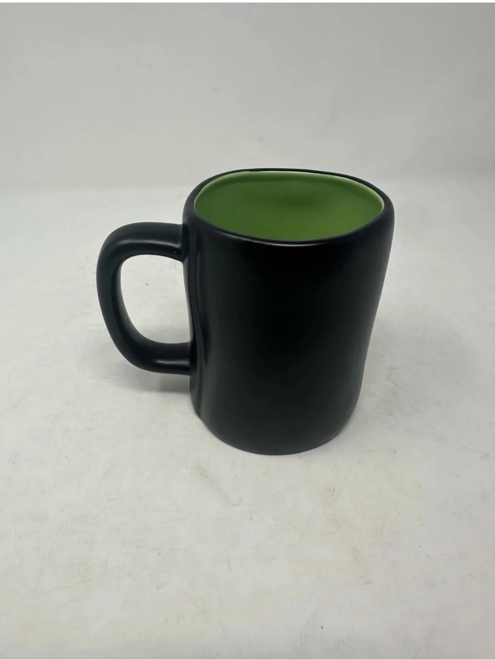 Rae Dun Halloween Mug “More Boos Please”Black CupGreen Inside New no Tags.